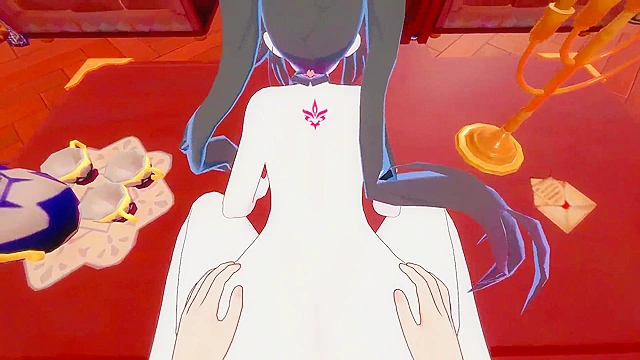 Sexy Sparkle gets pounded rough in this Honkai Star Rail game inspired clip