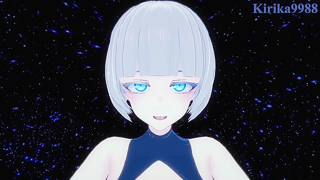 Intense night pleasure with Nazuna N usa from Yofukashi no Uta anime scene