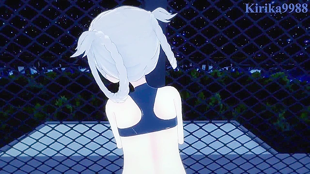 Intense night pleasure with Nazuna N usa from Yofukashi no Uta anime scene