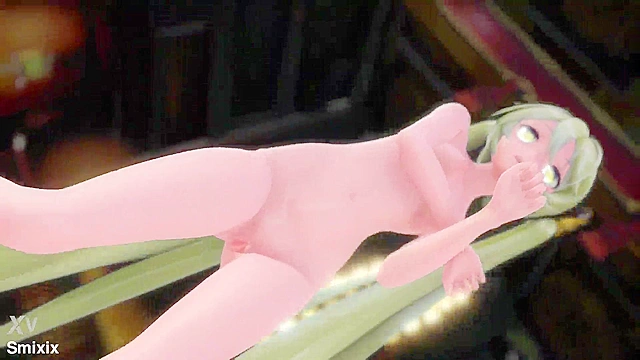 Blonde Hatsune Miku Dances and Has Fun with Explicit Sexual Movements in 3D Adult Clip