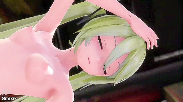 Blonde Hatsune Miku Dances and Has Fun with Explicit Sexual Movements in 3D Adult Clip