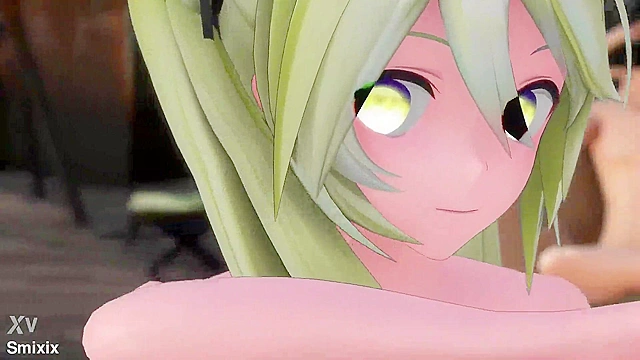 Blonde Hatsune Miku Dances and Has Fun with Explicit Sexual Movements in 3D Adult Clip