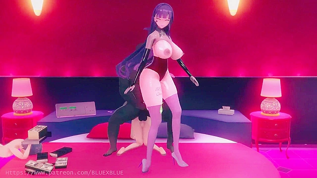 Hentai animation of sultry dancer seduces and fucks eagerly