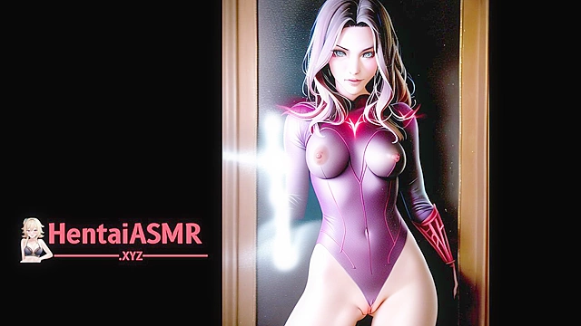 Anime Spellbinding Adventure with Seductive Scarlet Sorceress