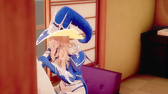 Lisa from Genshin Impact gets wild action in this hot 3D hentai animation video