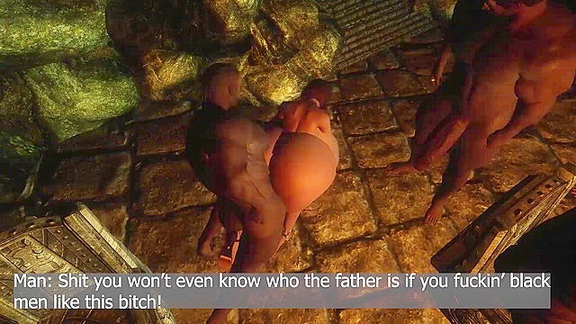 White MILF Teacher Screws Big Black Cock Outdoors 3D Hentai Video Showdown