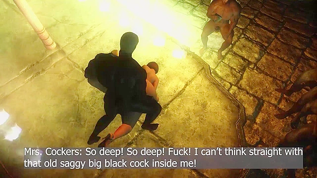 White MILF Teacher Screws Big Black Cock Outdoors 3D Hentai Video Showdown