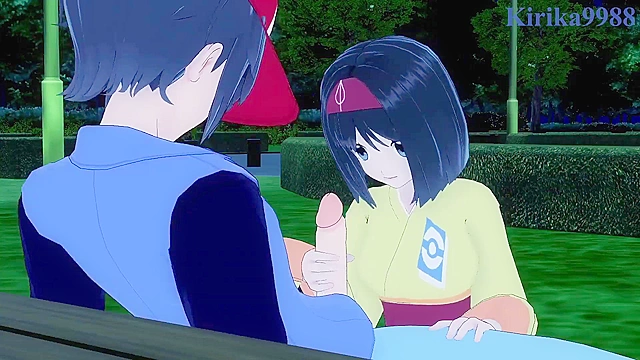 Intense Pokémon action with Iris and Erika going wild together