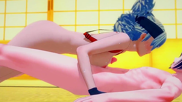 Temari from Naruto gets a hard creampie in this hot anime action scene