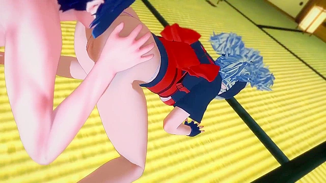 Temari from Naruto gets a hard creampie in this hot anime action scene