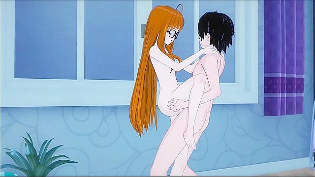 Futaba enjoys hardcore sex with Joker; they start Missionary before hot wall fuck action.