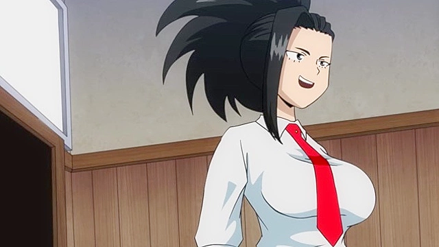 Teens get pounded hard by a group of horny studs in this My Hero Academia orgy scene