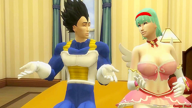 Beautiful MILFs Bulma Enjoying Hard Sex with Vegitas Passionate Encounter