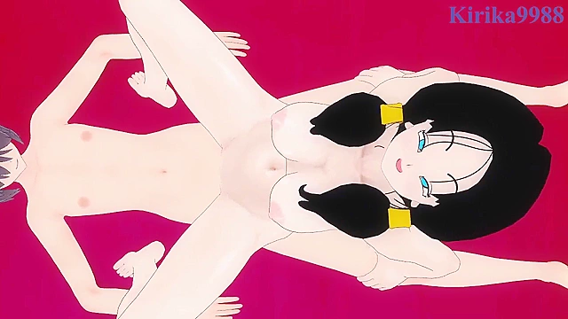 Videl fucks Android 18 for intense pleasure in this hot hentai scene