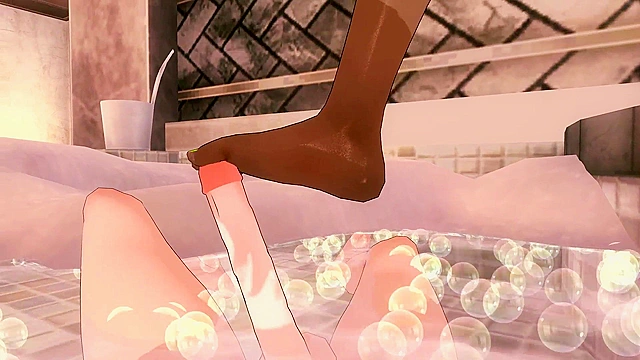 Ebony Babe Gets Hardcore 3D Action with Deep Ass Fucks