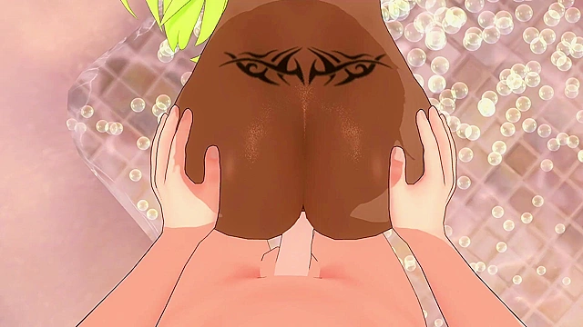 Ebony Babe Gets Hardcore 3D Action with Deep Ass Fucks