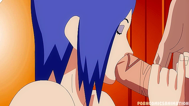 Konan gives hot oral sex to Kakashi in Naruto fanfiction scene