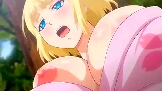 Blonde Anime Babe Gets Big Tits Fucked Hard By Japanese Dick
