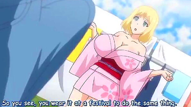 Blonde Anime Babe Gets Big Tits Fucked Hard By Japanese Dick