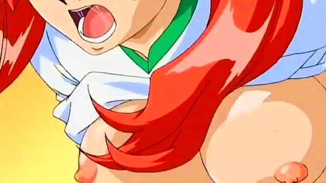 Redhead Anime Babe Gets Anal Fucked By Fat Freak In Dubbed Scene