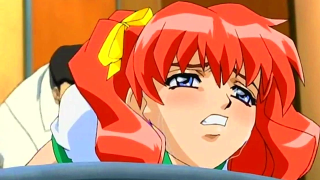 Redhead Anime Babe Gets Anal Fucked By Fat Freak In Dubbed Scene