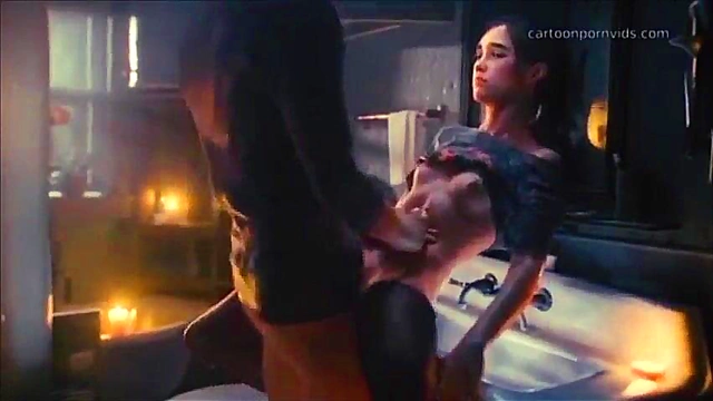 Ellie Gets Hardcore Hentai Sexo Action in Banheiro Shower Scene