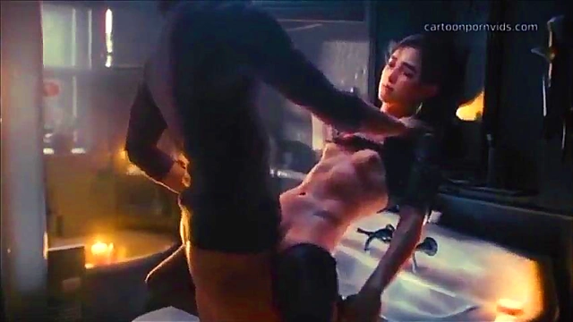 Ellie Gets Hardcore Hentai Sexo Action in Banheiro Shower Scene