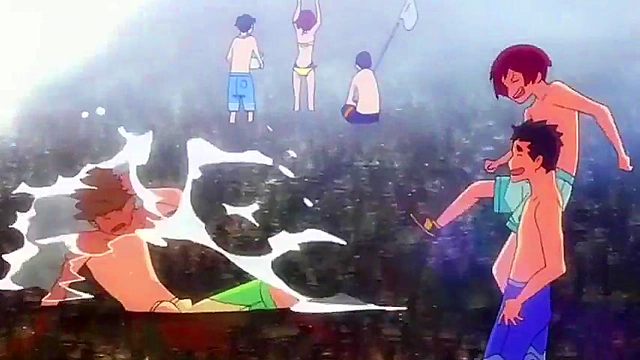 Seductive Anime Babe Tempts Him With Beachside Blowjob And Creampie Delight