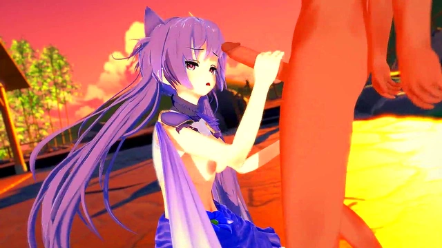 Hot Anime Teen Gets Handjob & Ass Humped For Gushing Cumshot Orgasm!