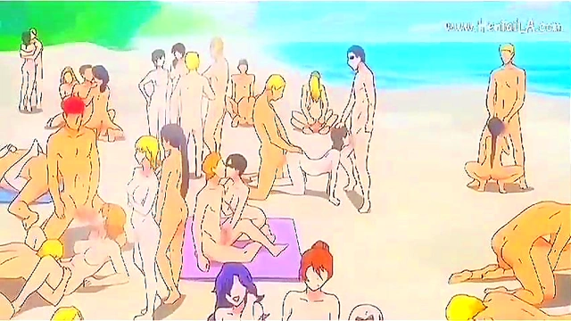 Big-Titted Anime Girls Orgy Gangbang - Hardcore Hentai Action