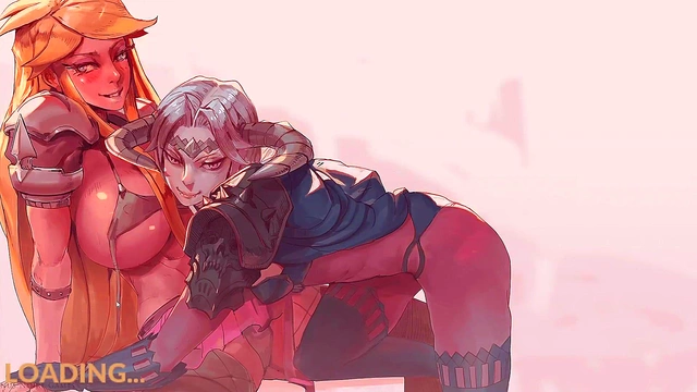 Horny Big-Titted Girls Curse Each Other for Orgasmic Masturbation