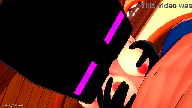 Endermask Wears Girlfriend Swimsuit for Unleashed Hentai Endersex Orgy