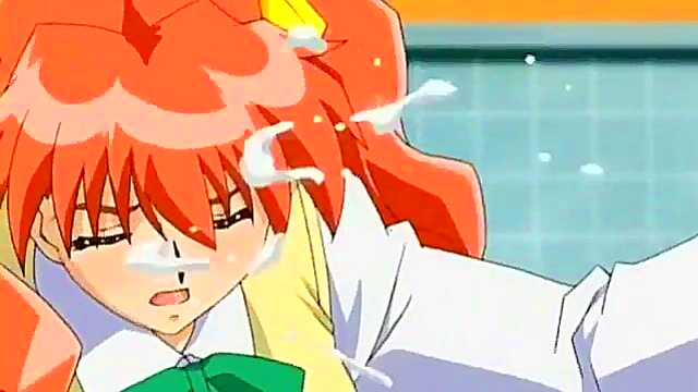 Redhead Student Sugimoto Shouko Sucks Dick Then Gets Anal Sex In Bathroom