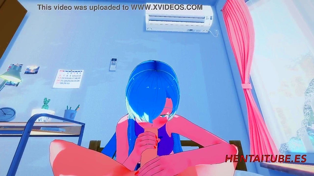 Eliza Cosplays Anime Babe Gives BlowJob & HandJob till Facial Cumshot Fantasy