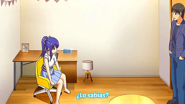 Teen Hentai Babe Gives Blowjob For Explosive Facial Cumshot Delight