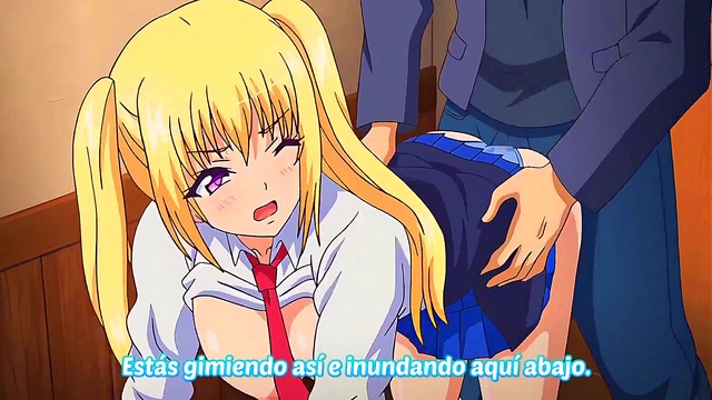 Teen Hentai Babe Gives Blowjob For Explosive Facial Cumshot Delight