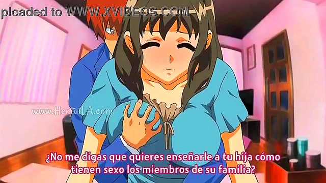 Spanish Subtitled Hentai Scene Hot Anime Couple's Explicit Pleasure Encounter