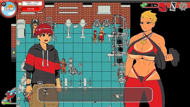 Busty S ky Anime Goddess Dominates At Gym With Handjob For Hot Cum Release