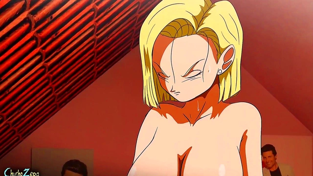 Dragon Ball Android 18 Gets Horny Hentai Action With Her Lover