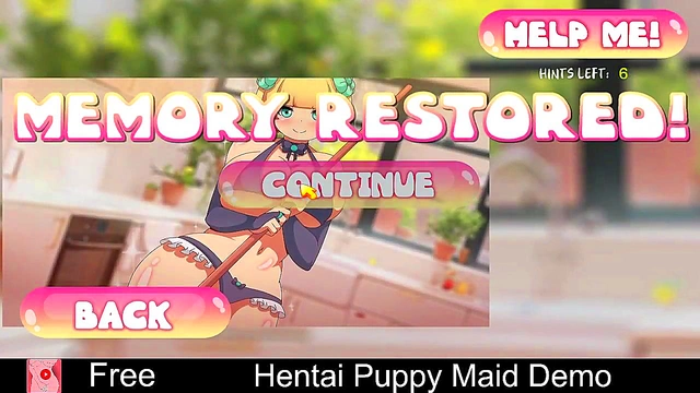 Succubus Anime Game Seducing Player for Erotic Visual Novel Puzzle Fun