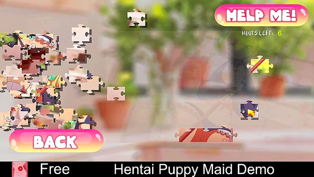 Succubus Anime Game Seducing Player for Erotic Visual Novel Puzzle Fun