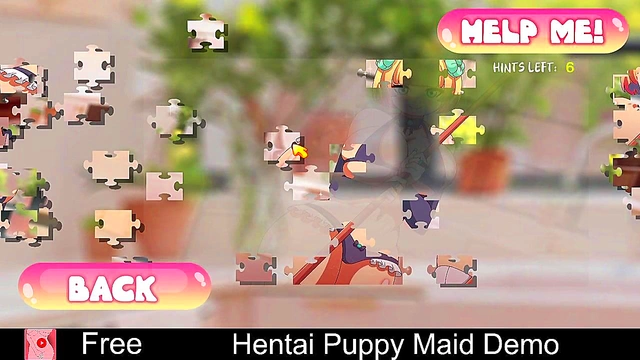 Succubus Anime Game Seducing Player for Erotic Visual Novel Puzzle Fun