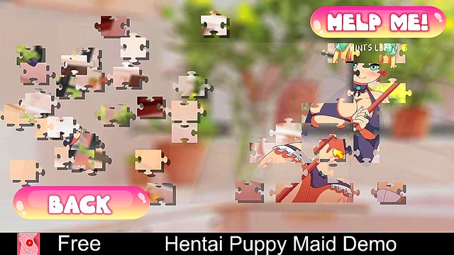 Succubus Anime Game Seducing Player for Erotic Visual Novel Puzzle Fun