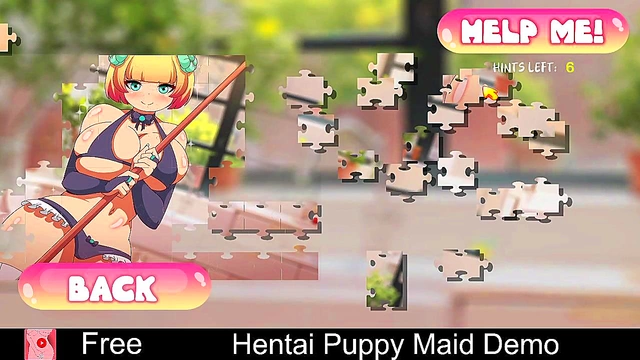 Succubus Anime Game Seducing Player for Erotic Visual Novel Puzzle Fun