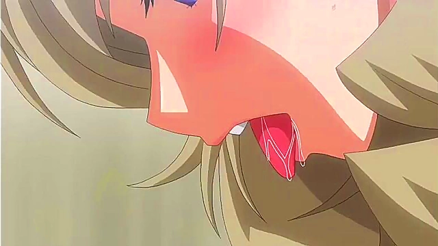 Big-Breasted Blonde in Hentai Gives Hot Blowjob & Gets Ass Fucked