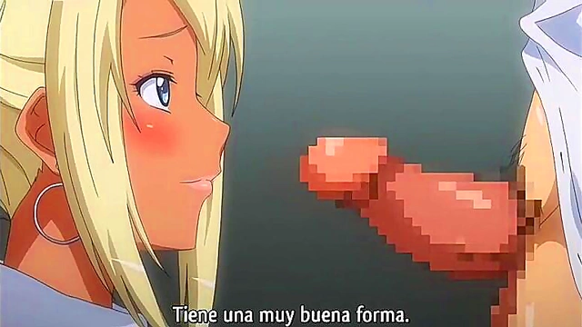 Big-Breasted Blonde in Hentai Gives Hot Blowjob & Gets Ass Fucked