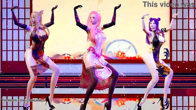 Blonde Teen Babe Dances Seductively for Steamy MMD Lol Cosplay 3D Porn Thrills