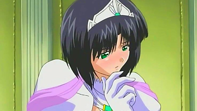 Blonde Anime Princess Gets Gangbanged for Double Penetration Orgy