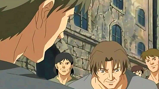 Blonde Anime Princess Gets Gangbanged for Double Penetration Orgy