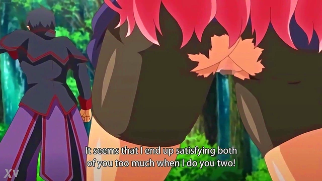 Cute Big-Tit Anime Girls Fucked Hard by Massive Cocks Outdoors in Forest Orgy